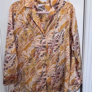 Sage The Label Golden Floral Shirt